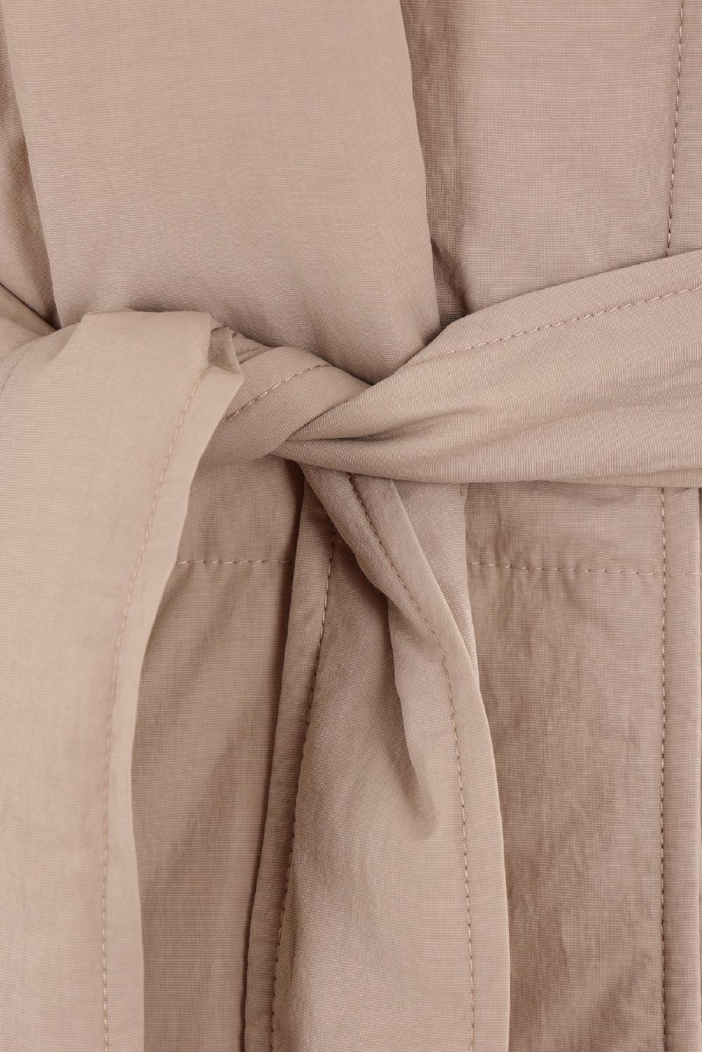 BRUNELLO CUCINELLI Piumino In Cotone Tecnico Con Cintura