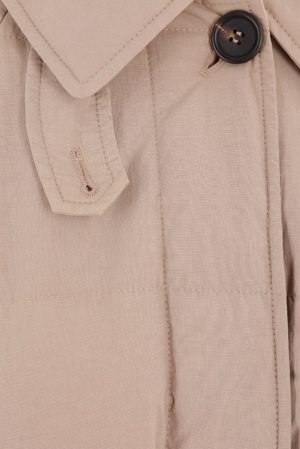 BRUNELLO CUCINELLI Piumino In Cotone Tecnico Con Cintura