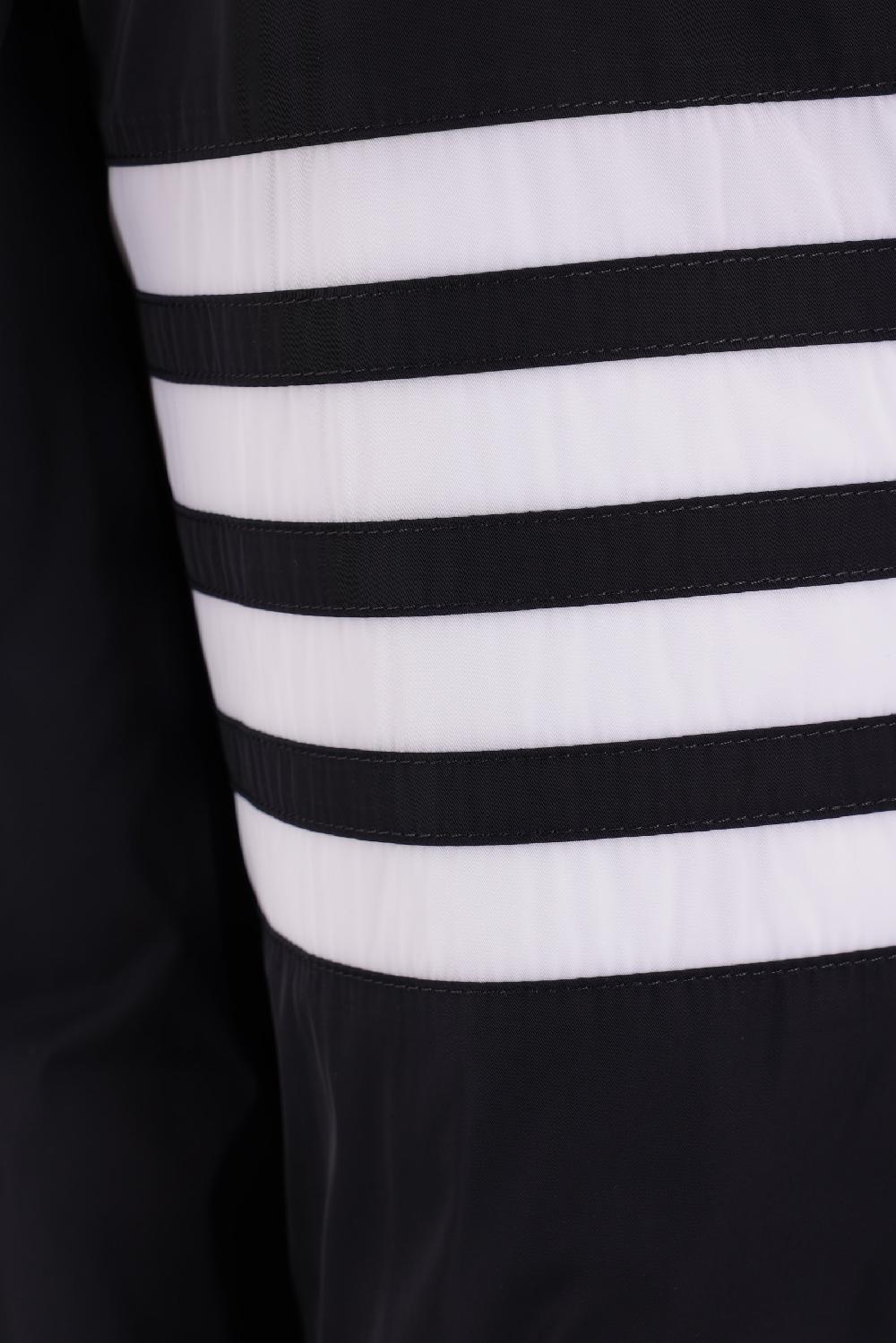 THOM BROWNE Piumino Oversize In Nylon Con Dettaglio 4-bar