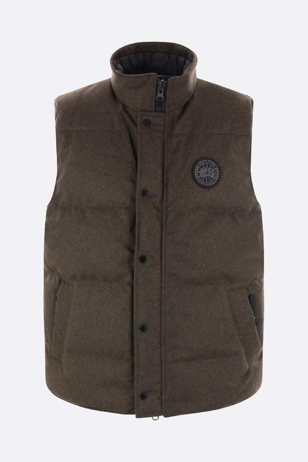 CANADA GOOSE piumino smanicato Garson in lana tecnica