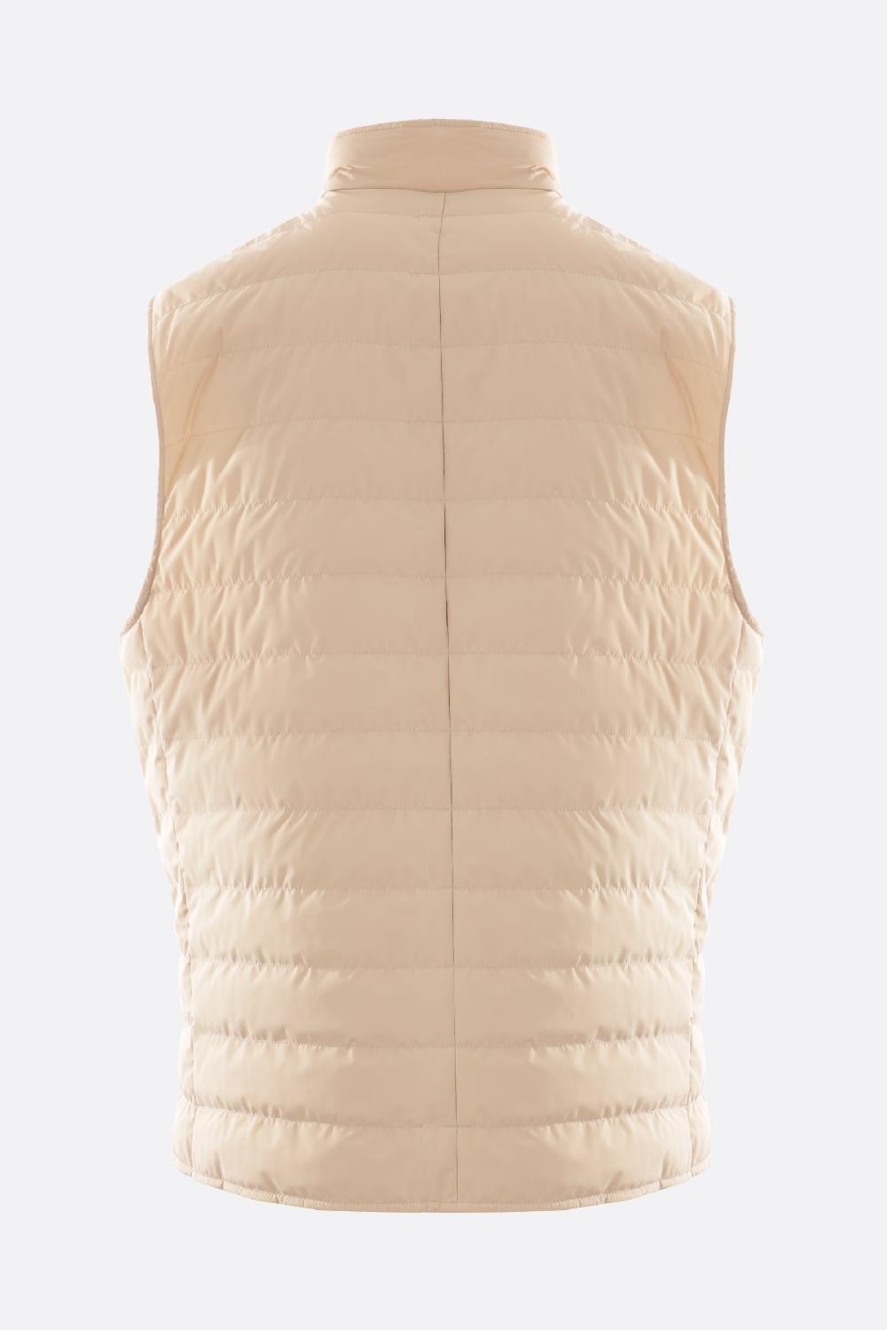 BRUNELLO CUCINELLI Piumino Smanicato In Nylon Stretch