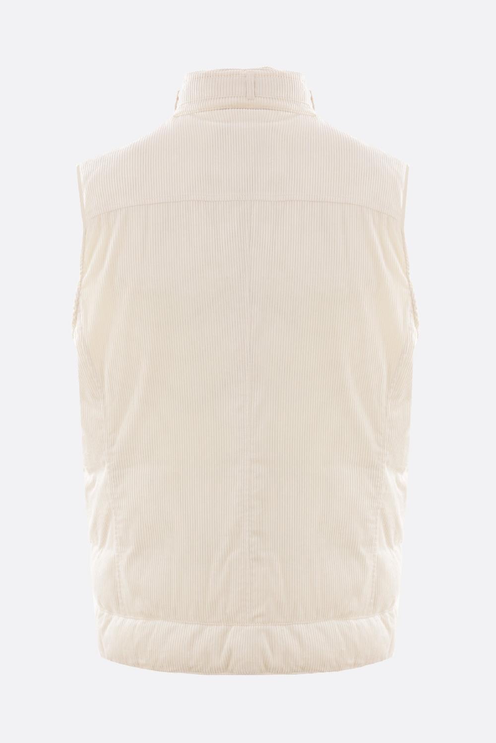 BRUNELLO CUCINELLI Piumino Smanicato In Velluto A Coste