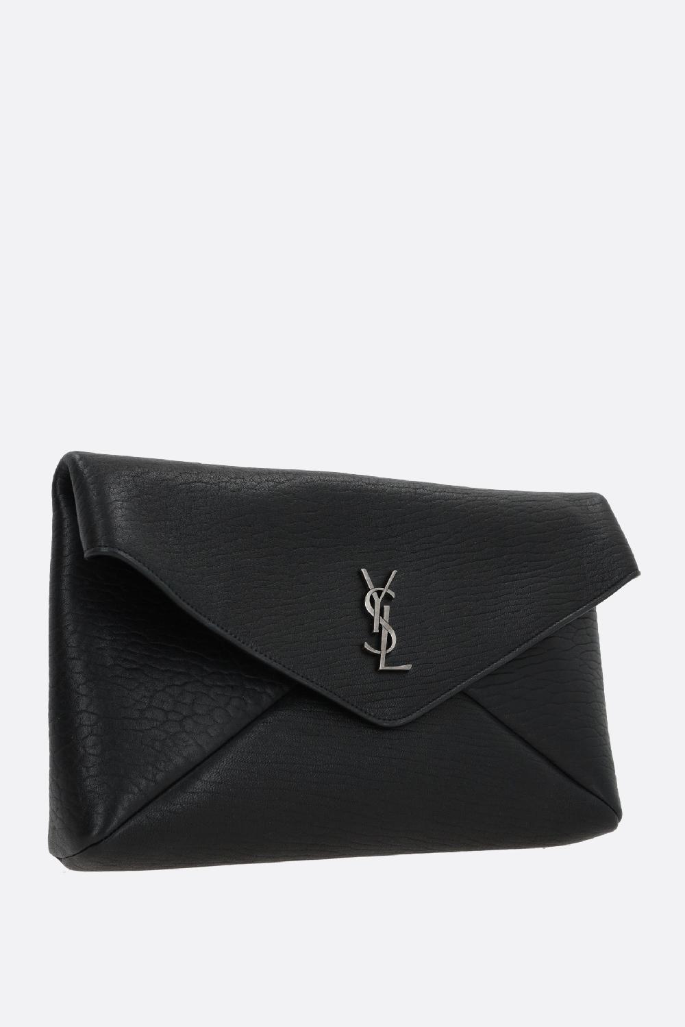 SAINT LAURENT Pochette Cassandre Large In Nappa Martellata