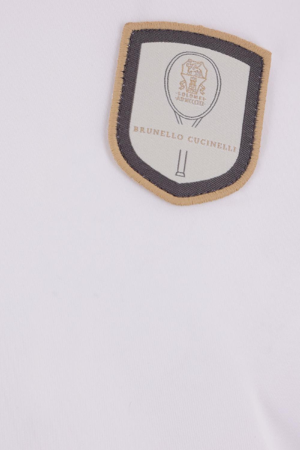 BRUNELLO CUCINELLI Polo In Jersey Tecnico Patch Logo