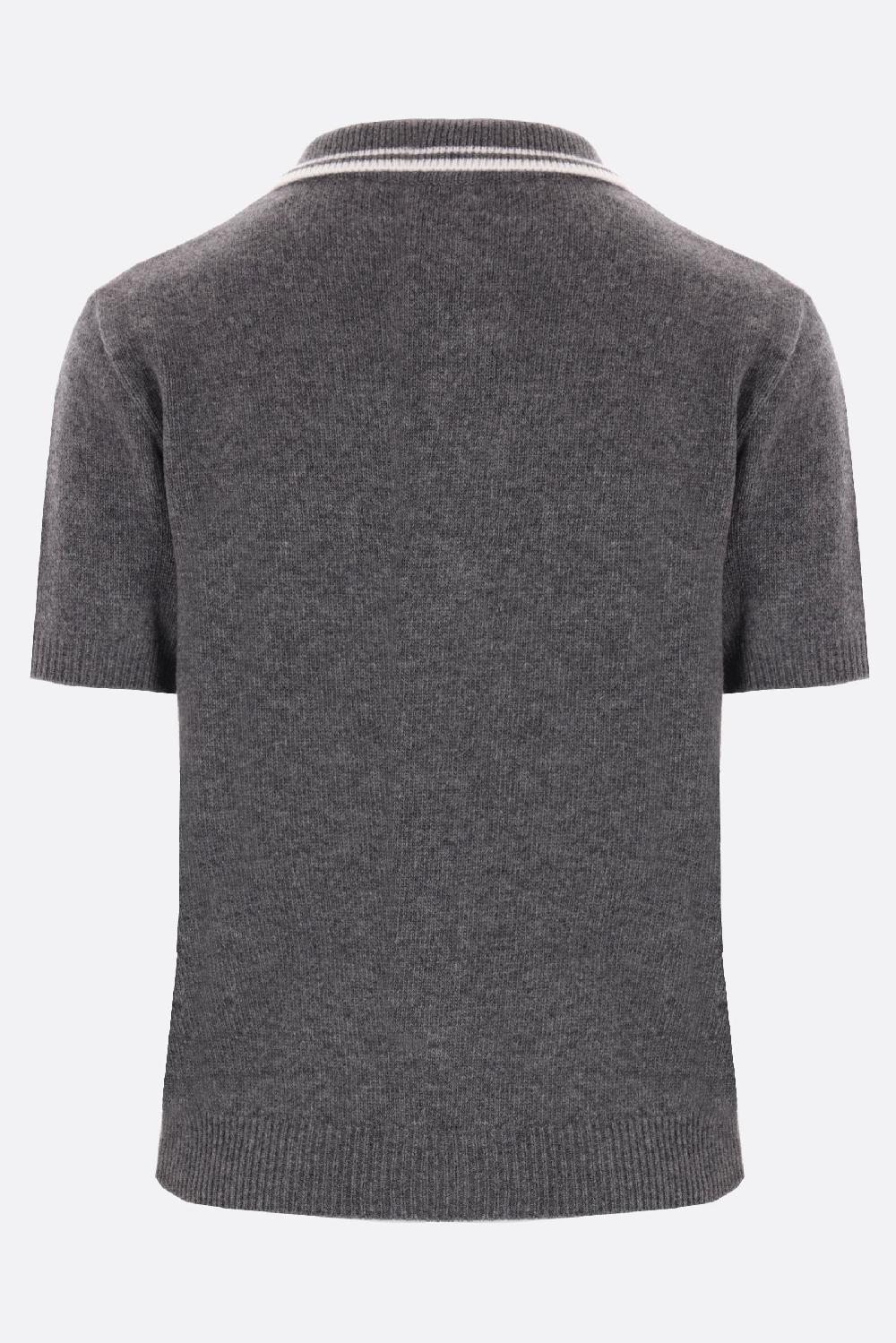 VALENTINO GARAVANI Polo In Maglia Con Bottoni Gioiello