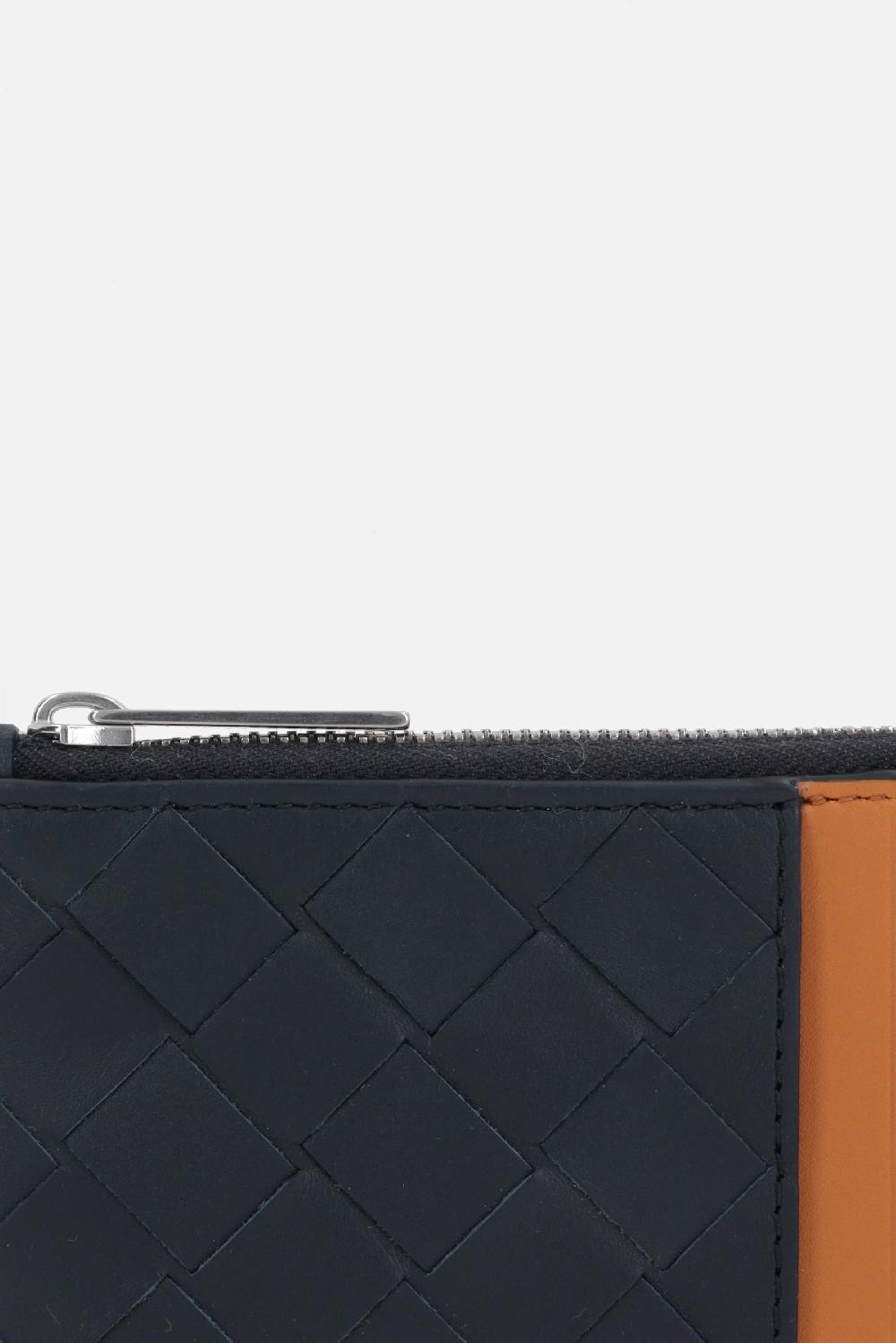 BOTTEGA VENETA Porta Carte Con Zip In Intrecciato VN