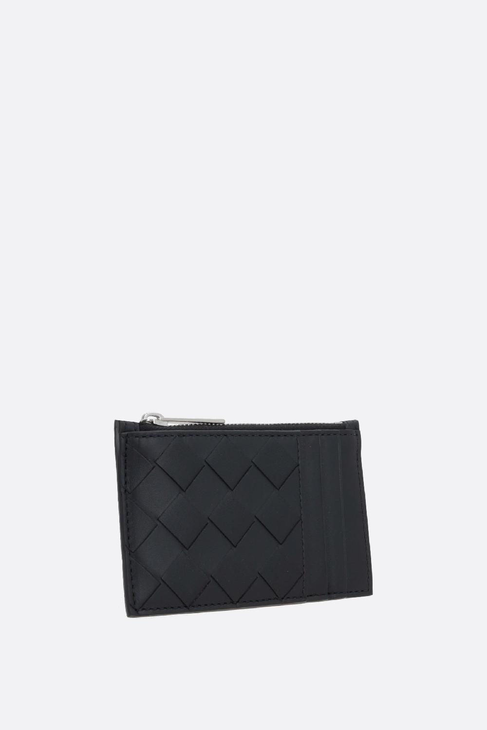 BOTTEGA VENETA Porta Carte Con Zip In Intrecciato VN