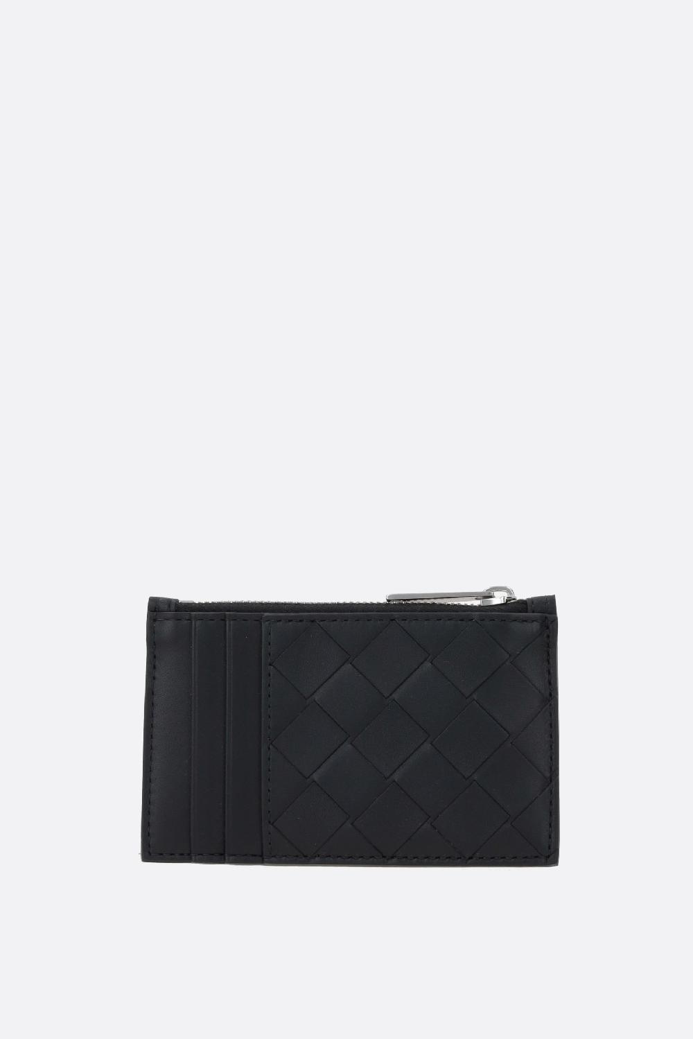 BOTTEGA VENETA Porta Carte Con Zip In Intrecciato VN