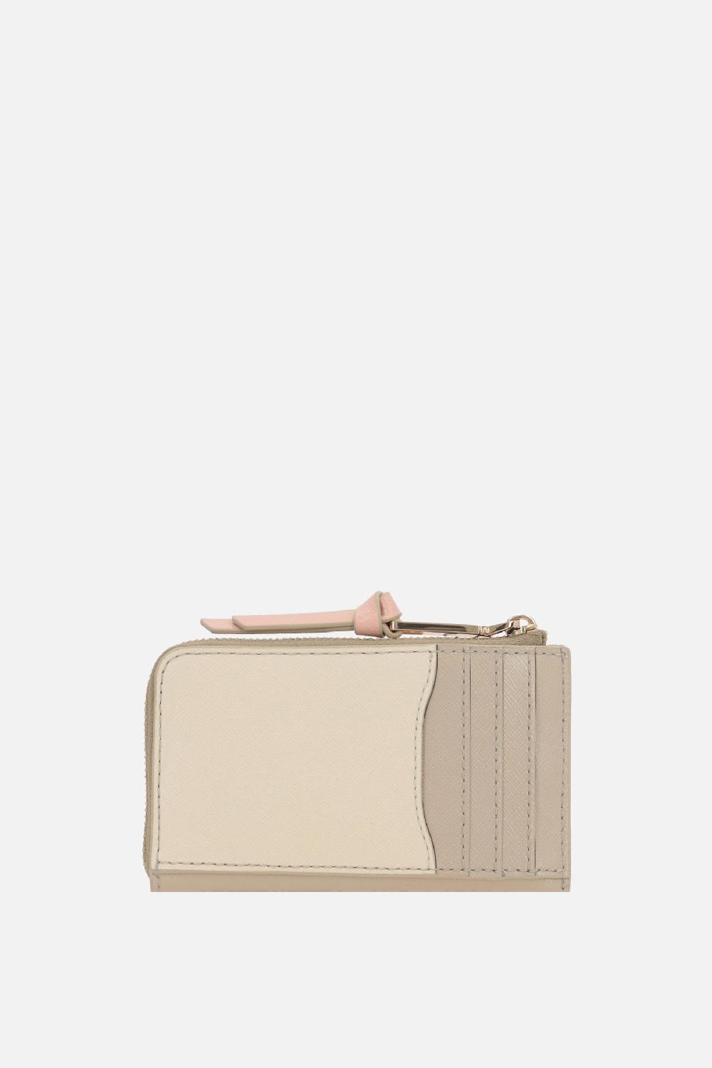 MARC JACOBS Porta Carte Con Zip The Utility Snapshot In Pelle Crossgrain
