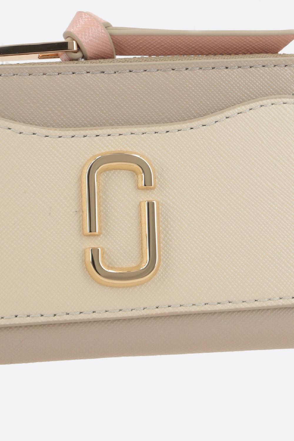 MARC JACOBS Porta Carte Con Zip The Utility Snapshot In Pelle Crossgrain