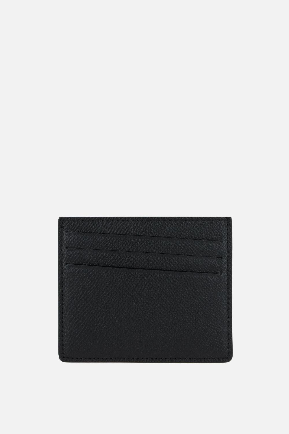 MAISON MARGIELA porta carte Four Stitches in pelle texturizzata e liscia