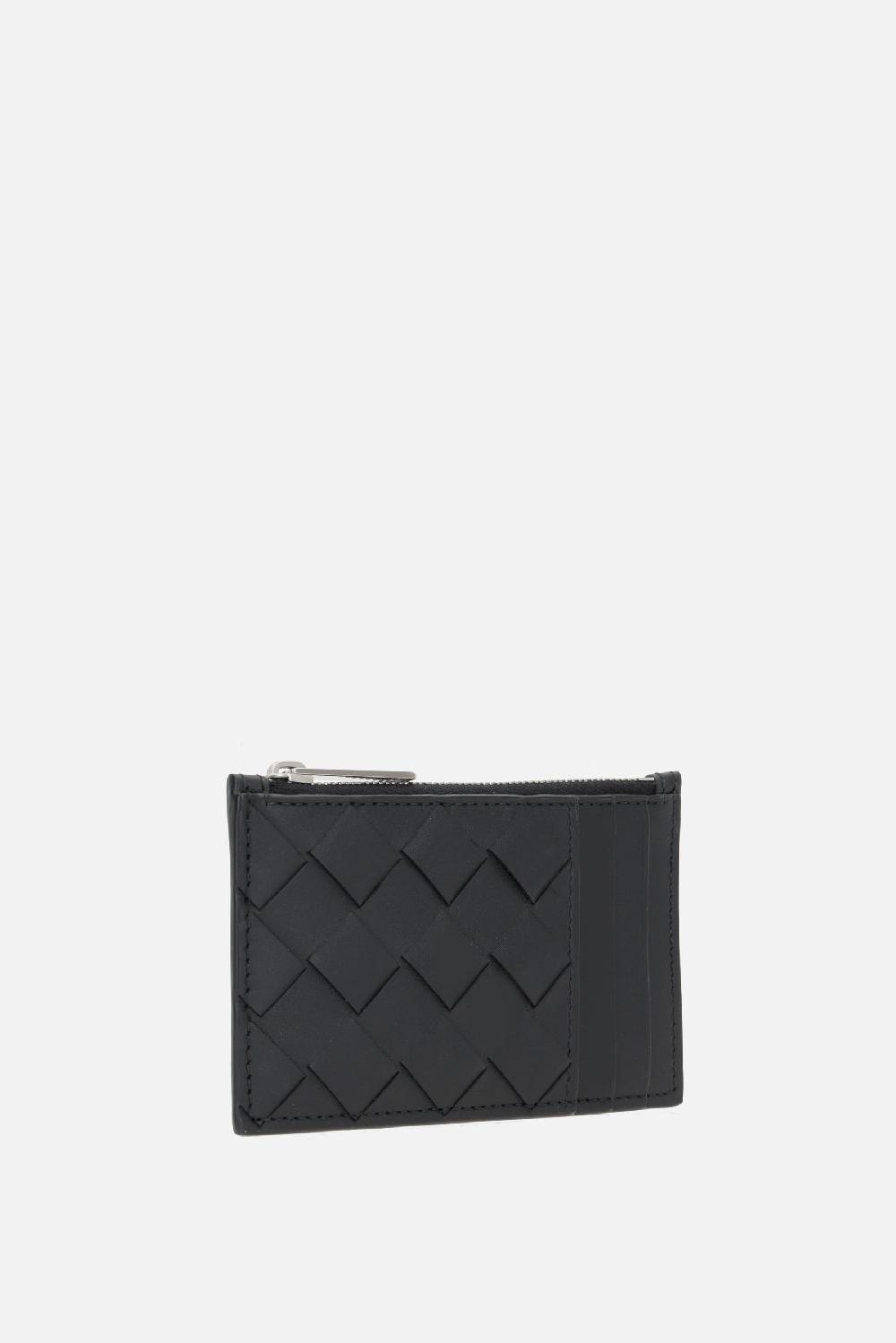 BOTTEGA VENETA Porta Carte In Pelle Liscia E Intrecciato VN