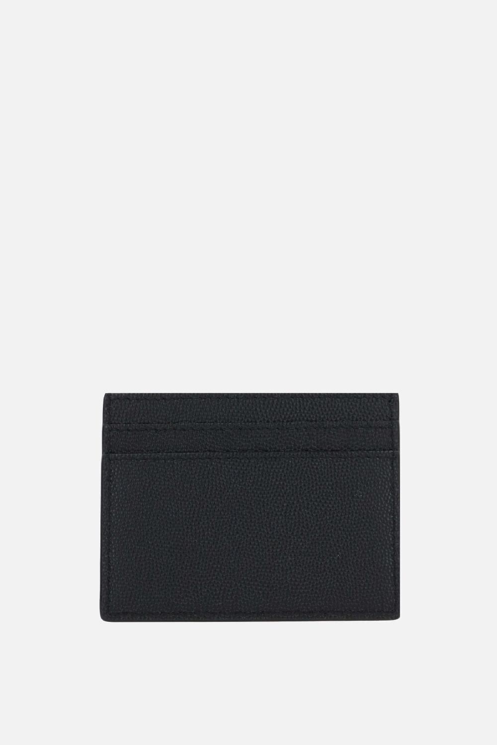 SAINT LAURENT Porta Carte Saint Laurent Paris In Pelle Grain De Poudre
