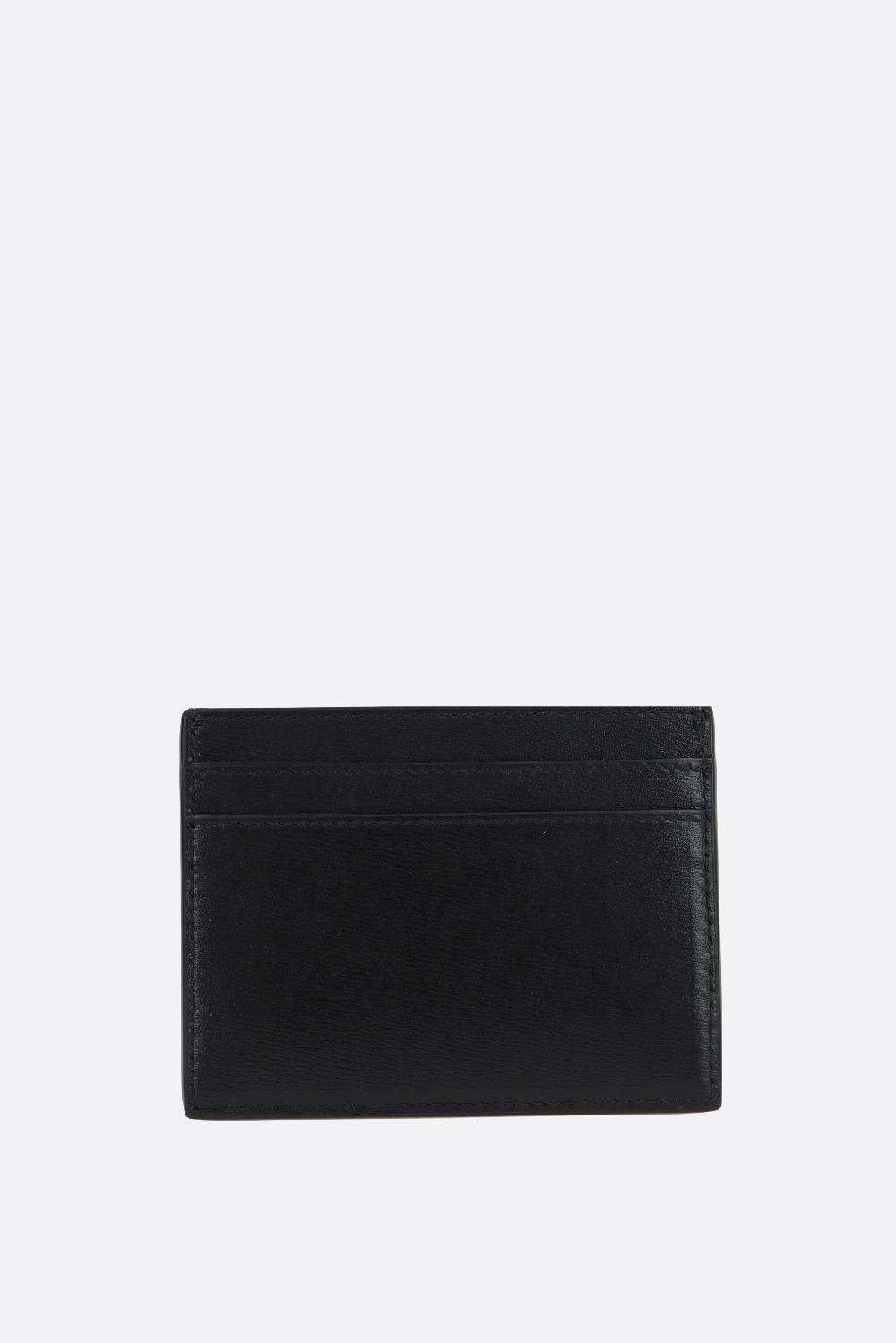 SAINT LAURENT Porta Carte Tiny Cassandre In Pelle Liscia