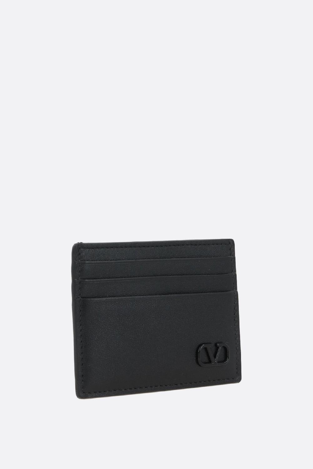 VALENTINO GARAVANI Porta Carte VLogo Signature In Pelle Liscia