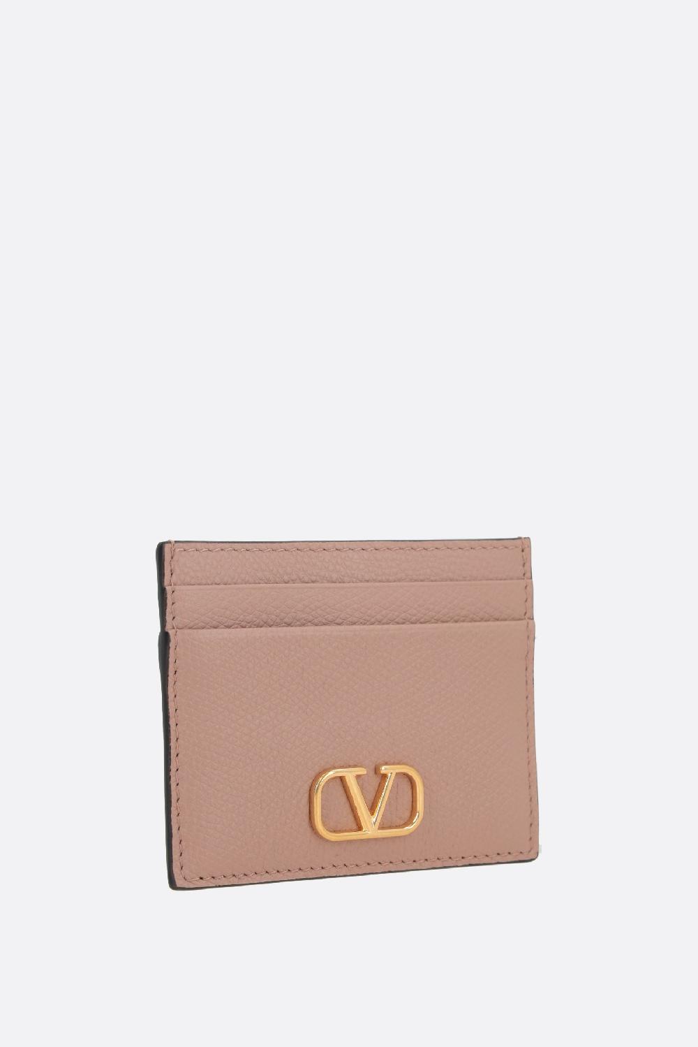 VALENTINO GARAVANI Porta Carte VLogo Signature In Pelle Martellata