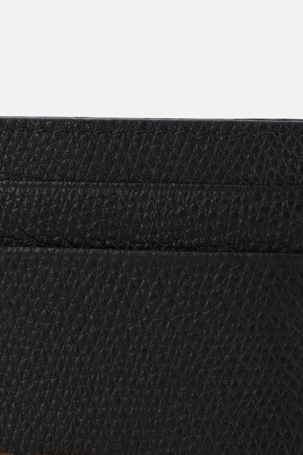 VALENTINO GARAVANI Porta Carte VLogo Signature In Pelle Martellata