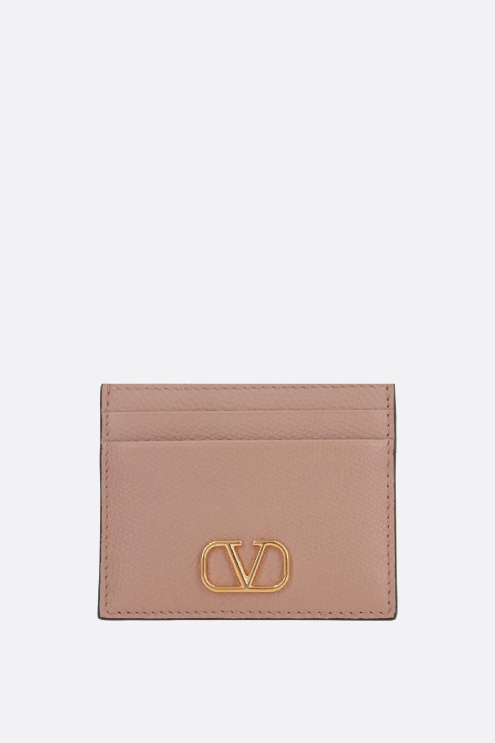 VALENTINO GARAVANI porta carte VLogo Signature in pelle martellata