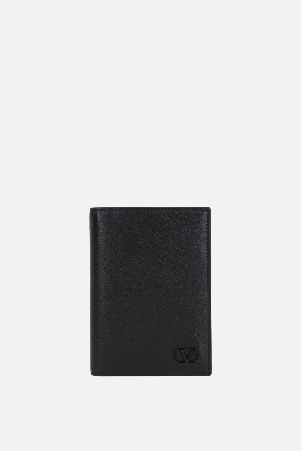 VALENTINO GARAVANI porta passaporto VLogo Signature in pelle liscia