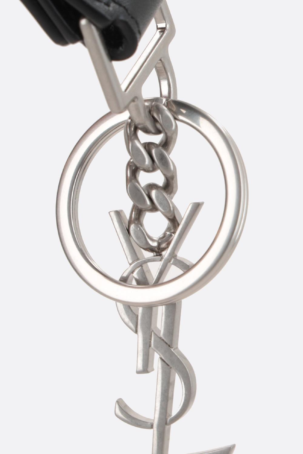 SAINT LAURENT Portachiavi Cassandre In Pelle Liscia