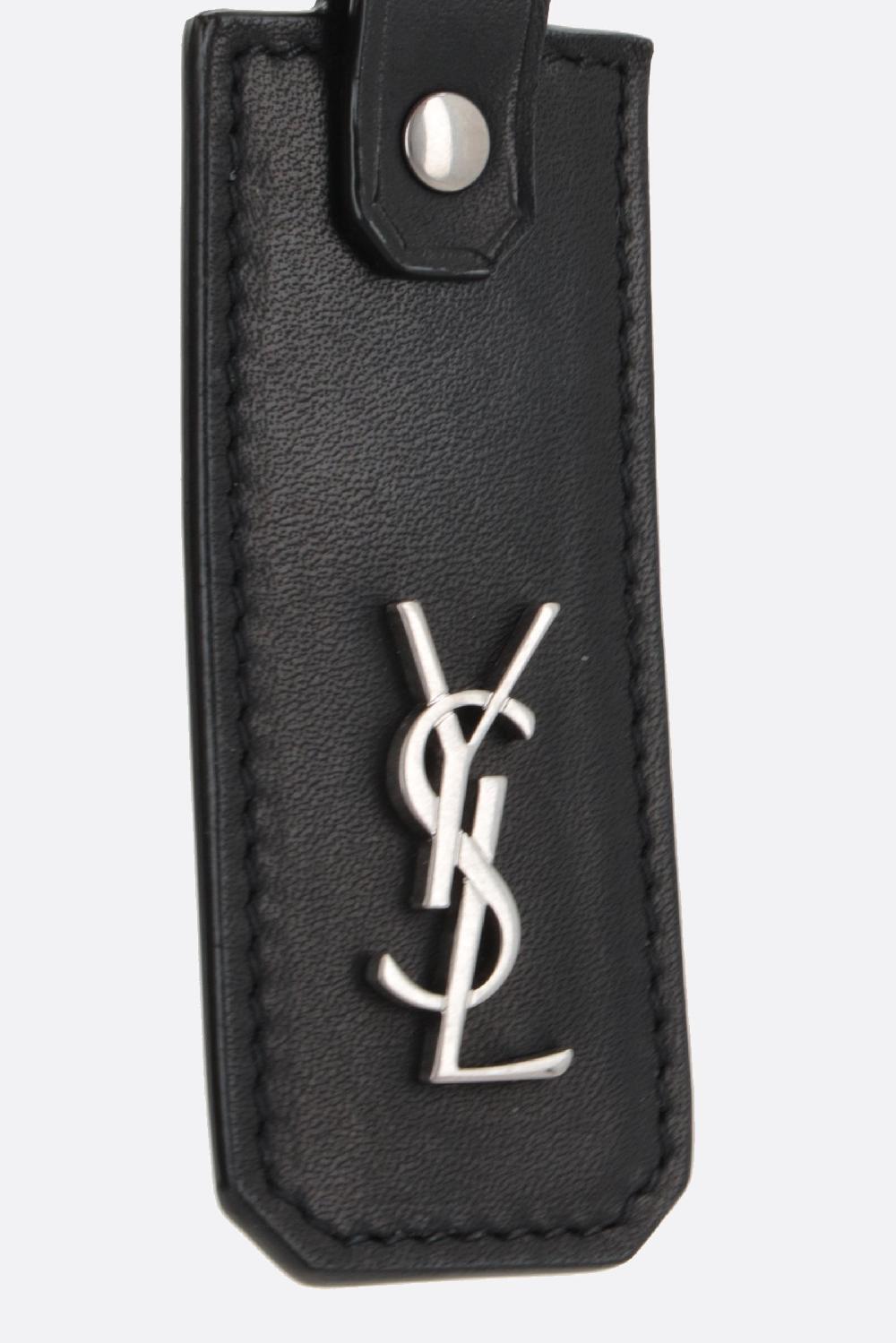 SAINT LAURENT Portachiavi Cassandre Saint Laurent In Pelle Liscia