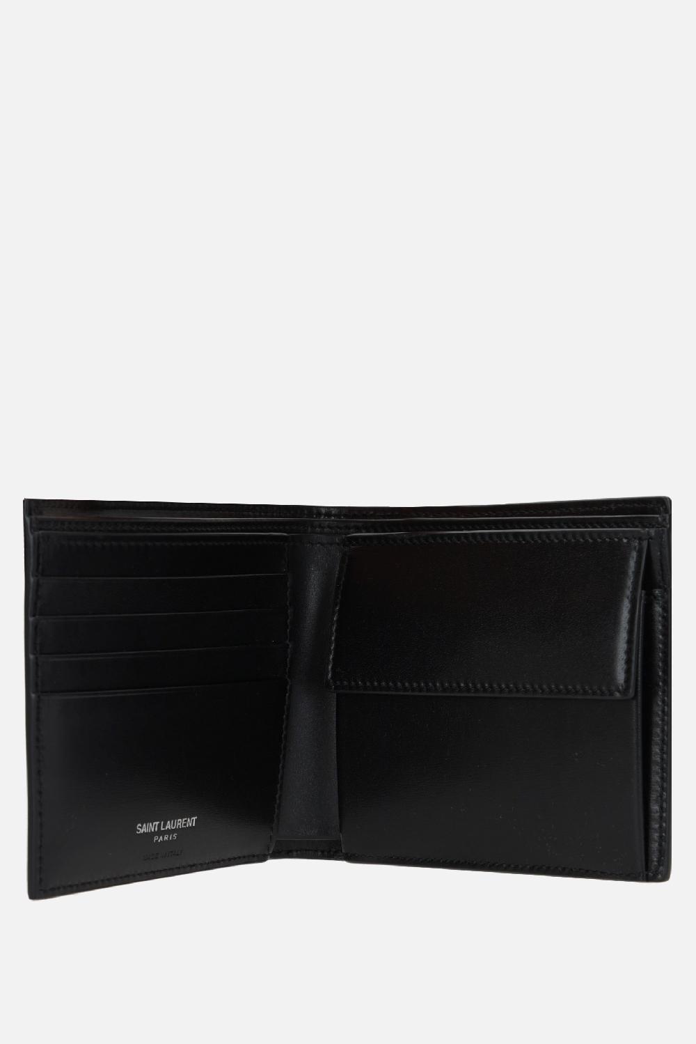 SAINT LAURENT Portafogli Billfold Cassandre In Pelle Liscia