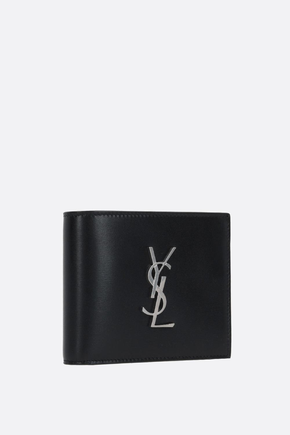 SAINT LAURENT Portafogli Billfold Cassandre In Pelle Liscia