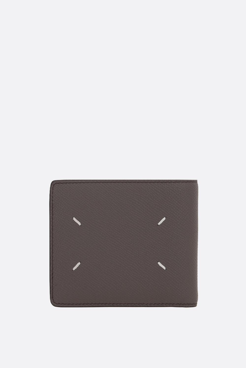 MAISON MARGIELA Portafogli Billfold Four Stitches In Pelle Texturizzata