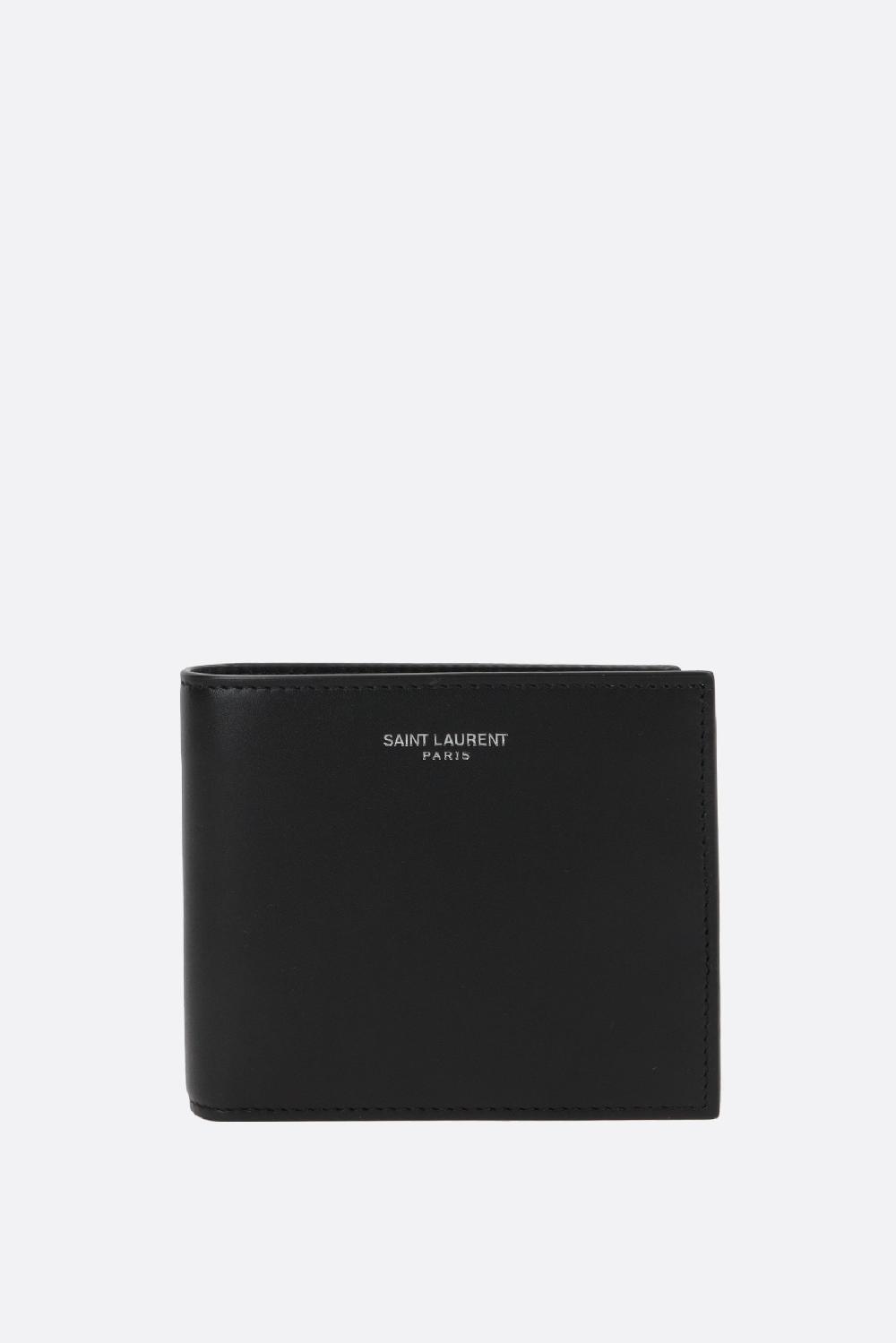SAINT LAURENT portafogli billfold Saint Laurent Paris in pelle liscia