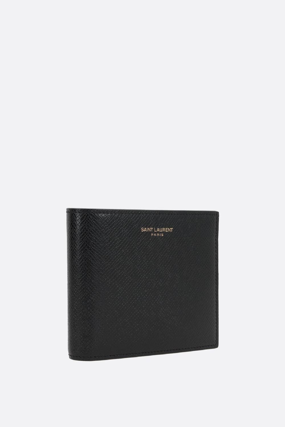SAINT LAURENT Portafogli Billfold Saint Laurent Paris In Pelle Texturizzata