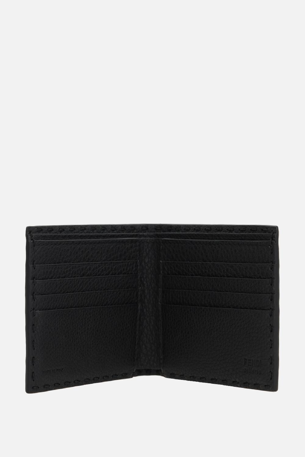 FENDI Portafogli Billfold Selleria In Pelle Martellata