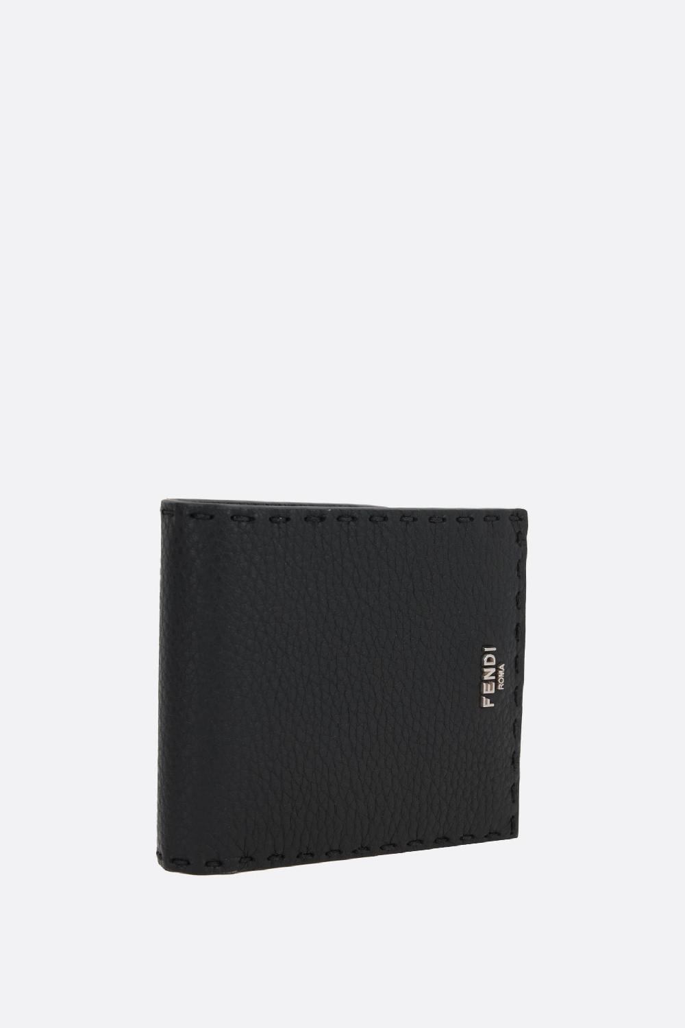 FENDI Portafogli Billfold Selleria In Pelle Martellata