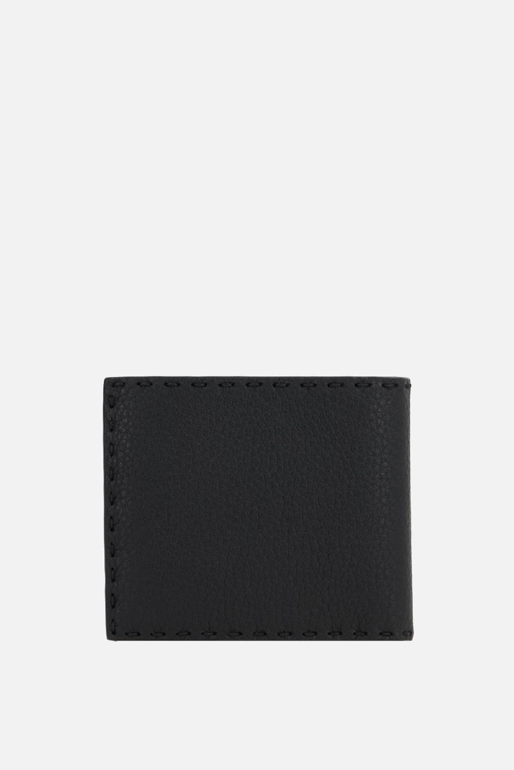 FENDI Portafogli Billfold Selleria In Pelle Martellata