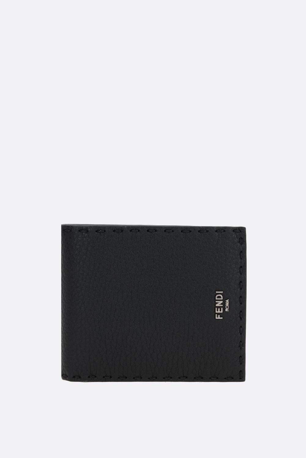 FENDI portafogli billfold Selleria in pelle martellata