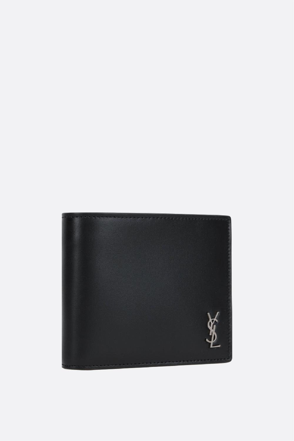 SAINT LAURENT Portafogli Billfold Tiny Cassandre Small In Pelle Opaca