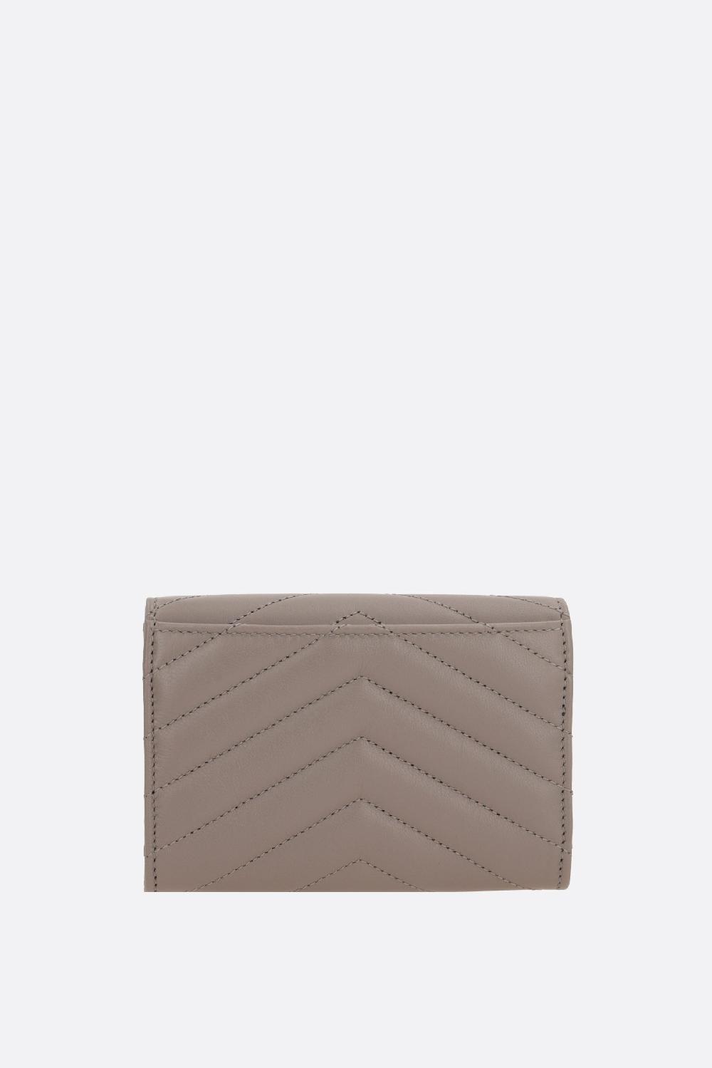 SAINT LAURENT Portafogli Cassandre Envelope Small In Nappa Matelassé