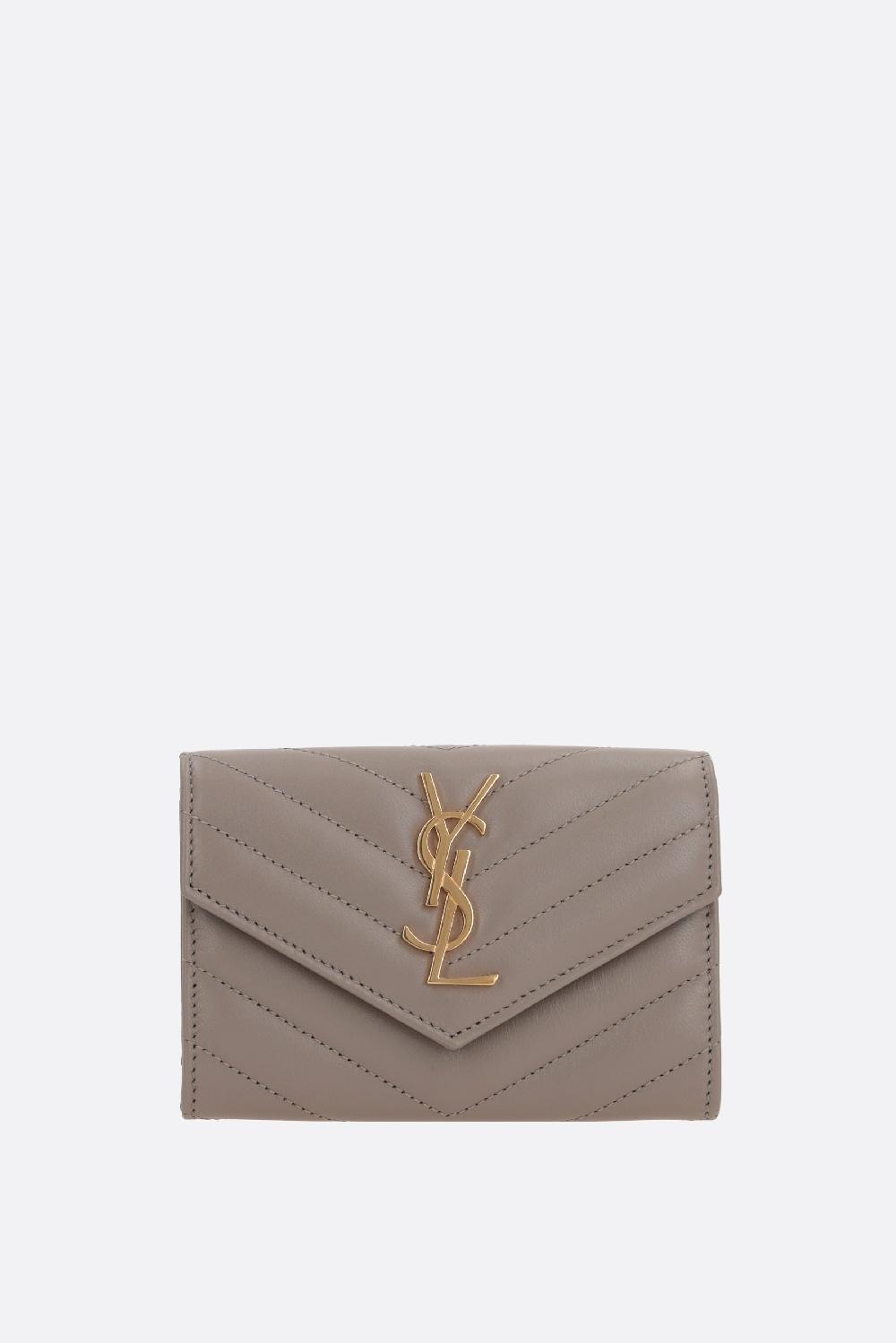 SAINT LAURENT portafogli Cassandre Envelope small in nappa matelassé