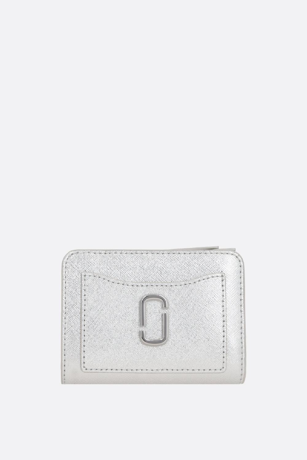 MARC JACOBS portafogli compatto The Metallic Utility Snapshot mini