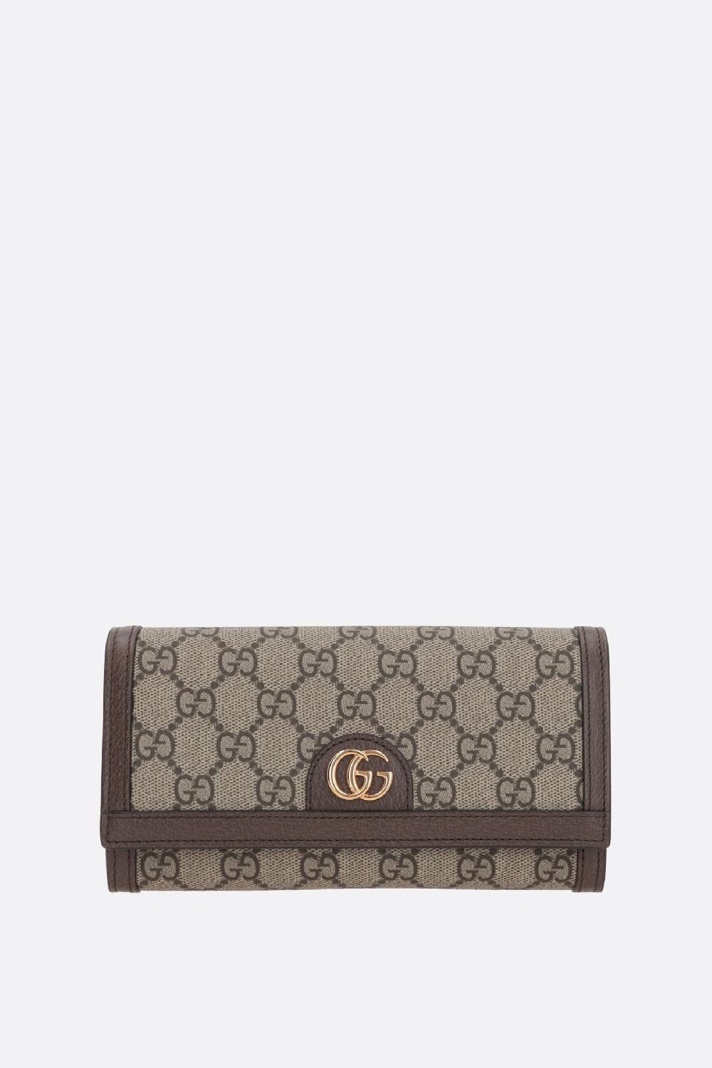 GUCCI portafogli con catena Ophidia in tessuto GG Supreme