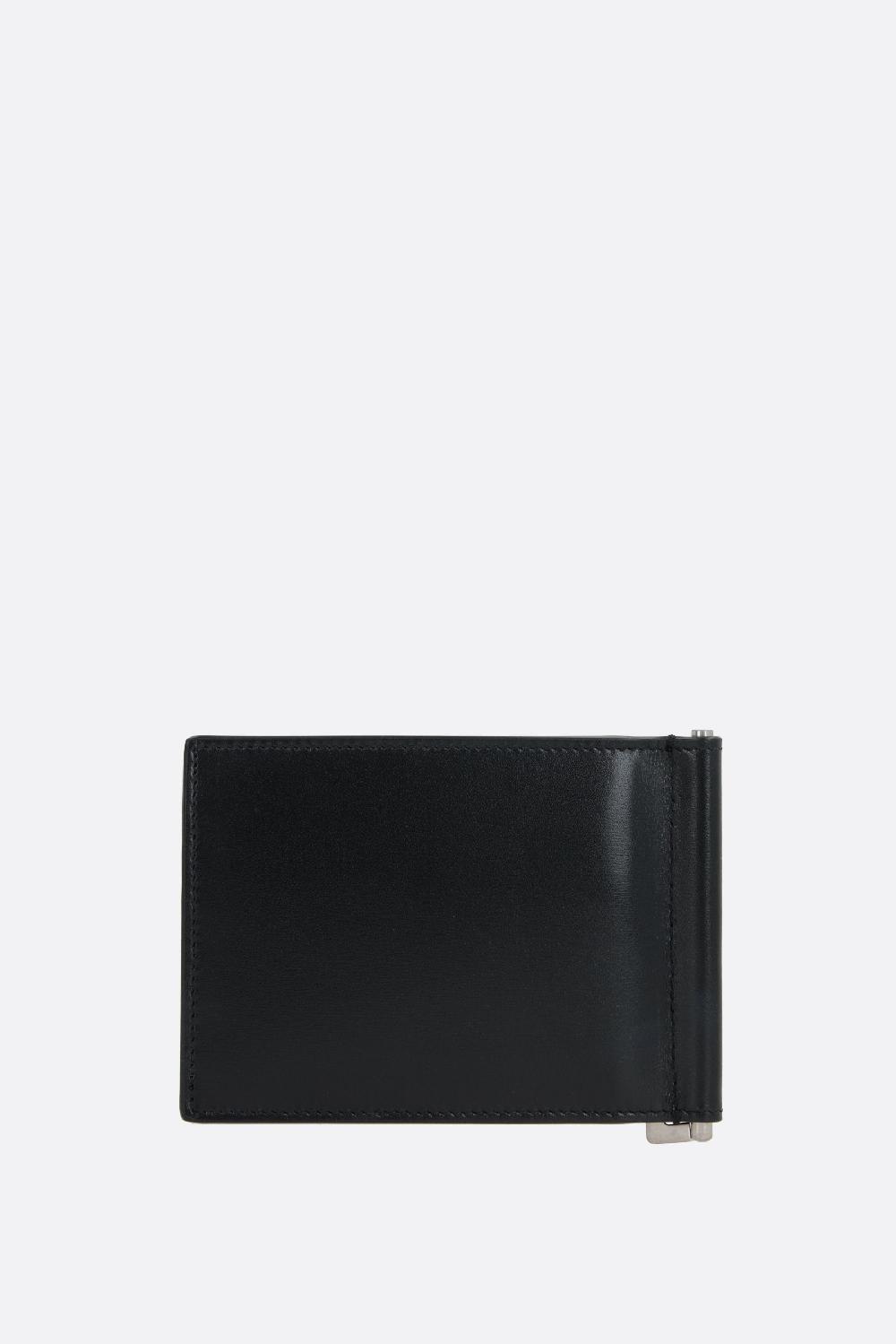 SAINT LAURENT Portafogli Con Gancio Fermasoldi Cassandre In Pelle Liscia