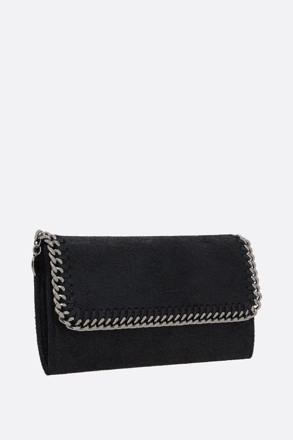 STELLA McCARTNEY Portafogli Continental Falabella In Shaggy Deer