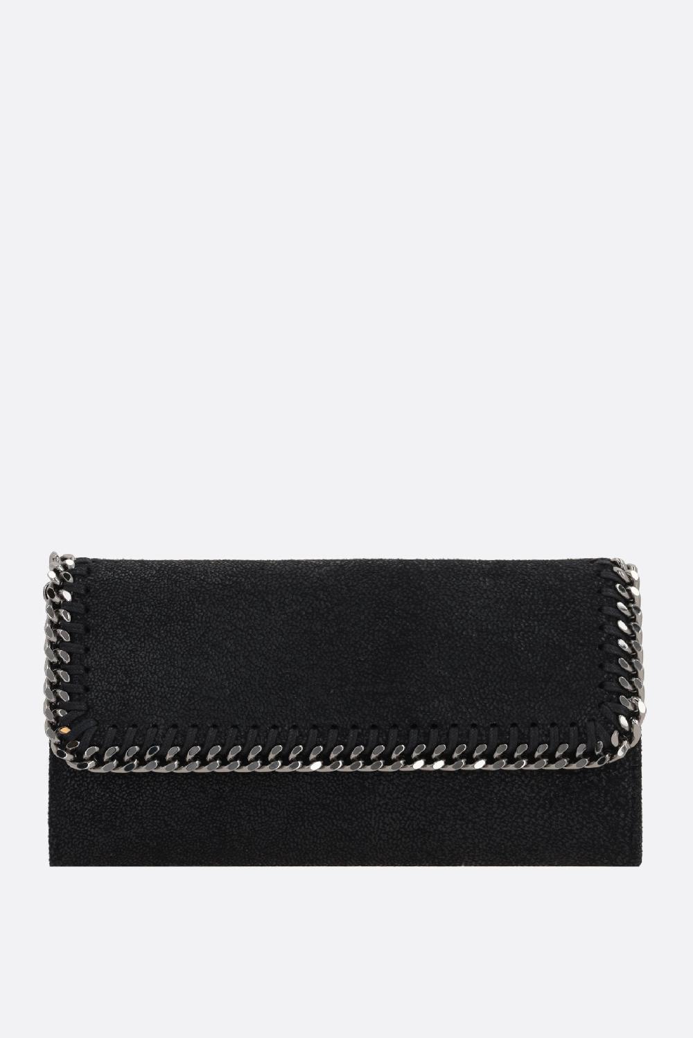 STELLA McCARTNEY portafogli continental Falabella in Shaggy Deer