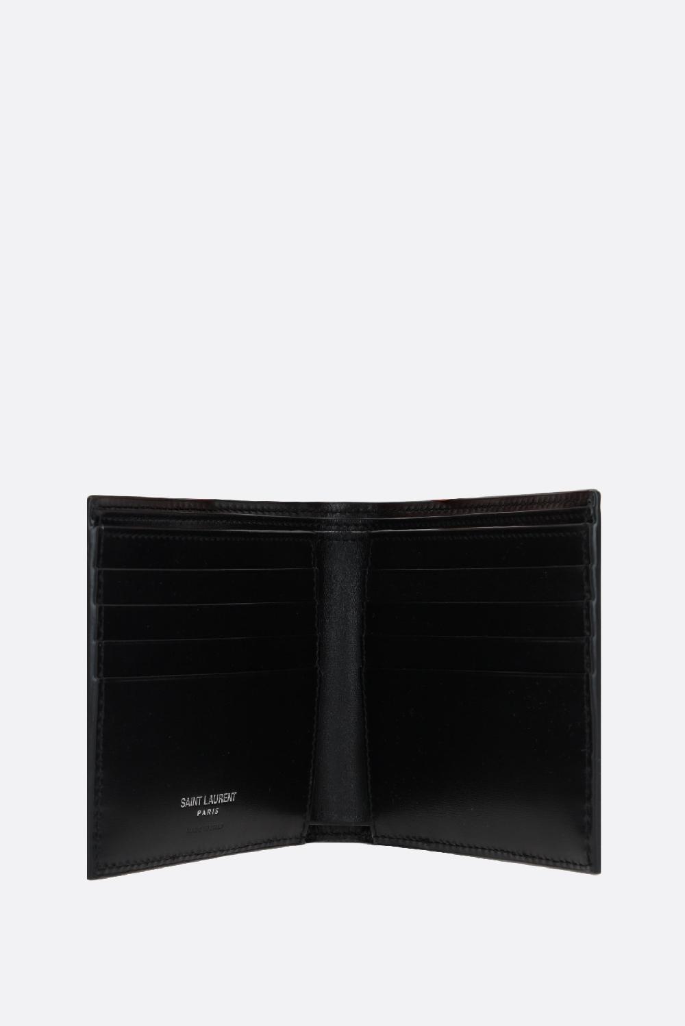 SAINT LAURENT Portafogli East/West Cassandre In Pelle Liscia