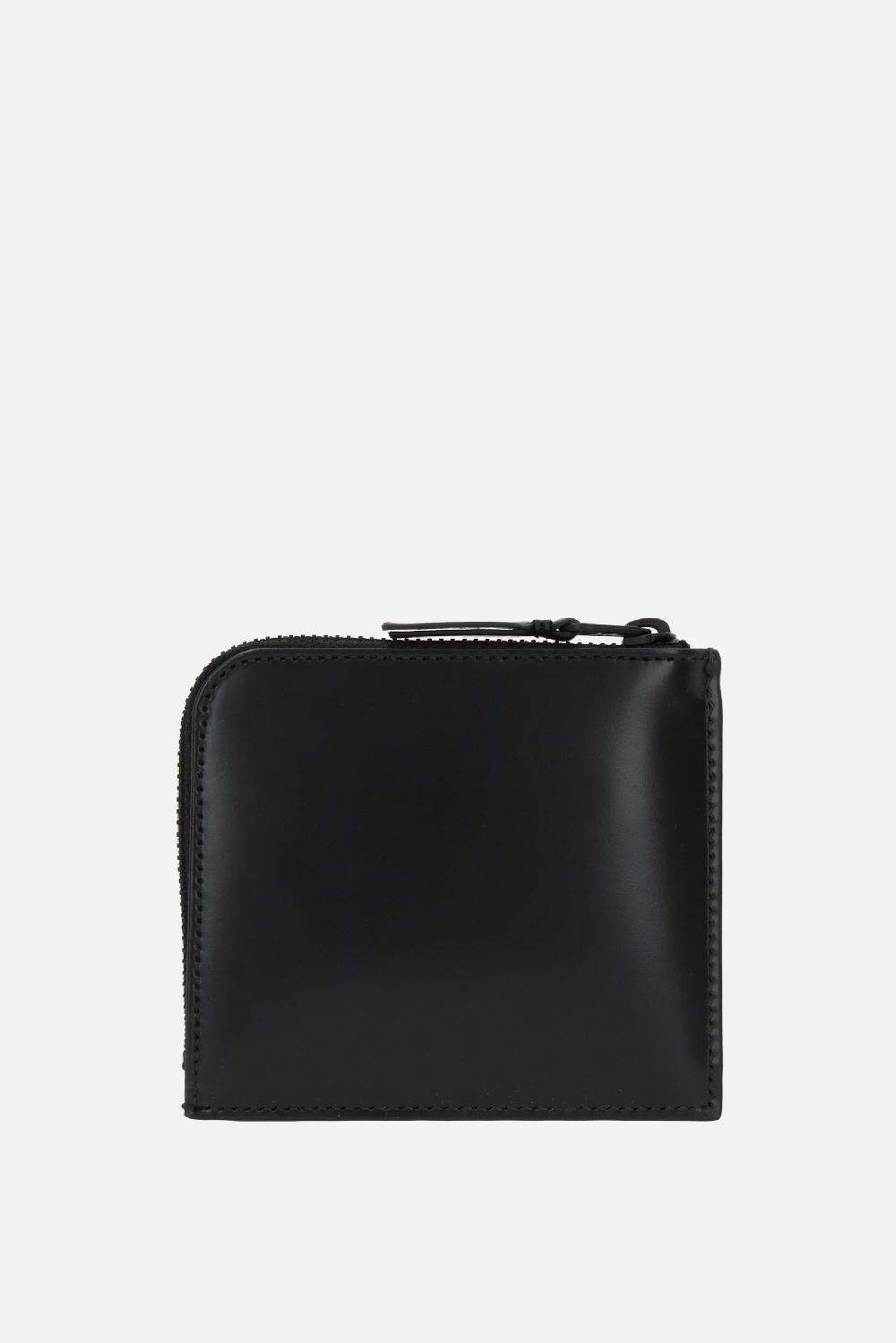 COMME Des GARCONS WALLET Portafogli Half-zip In Pelle Liscia