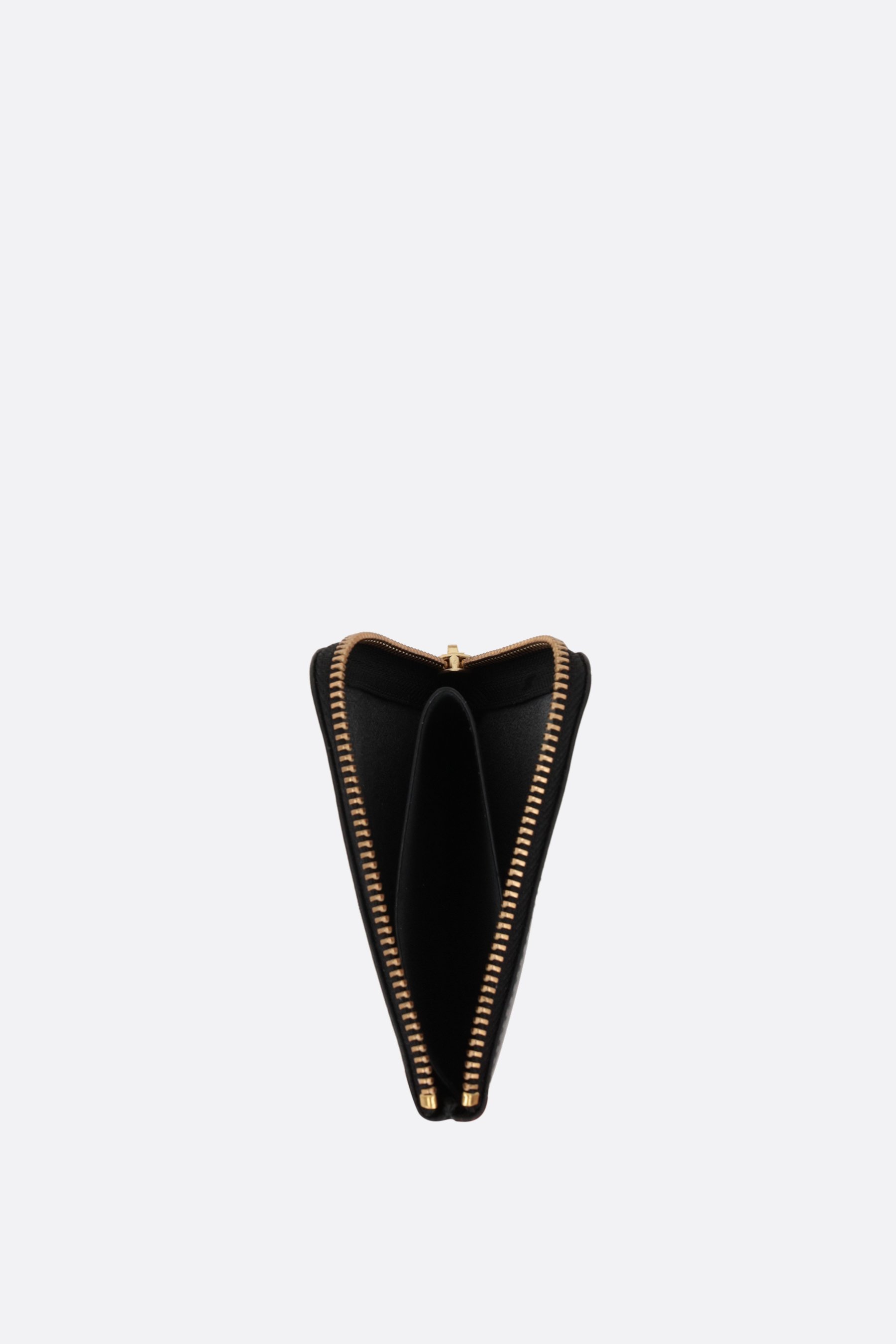 COMME Des GARCONS WALLET Portafogli Half-zip In Pelle Liscia