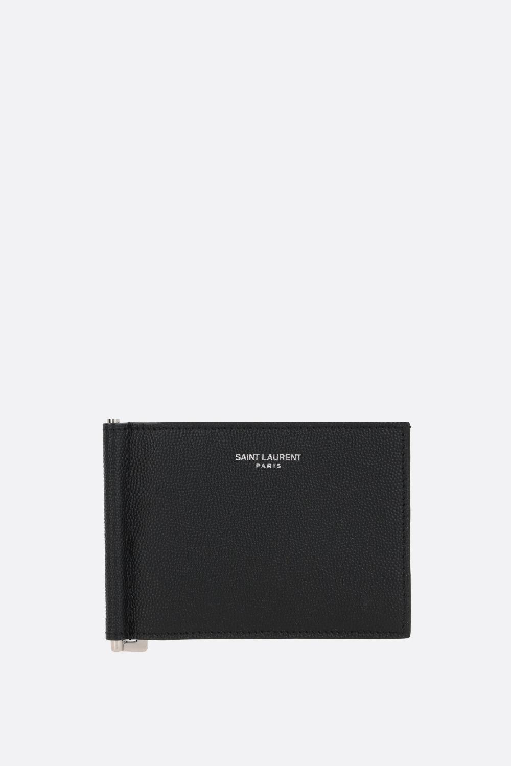 SAINT LAURENT portafogli Saint Laurent Paris in pelle Grain de Poudre