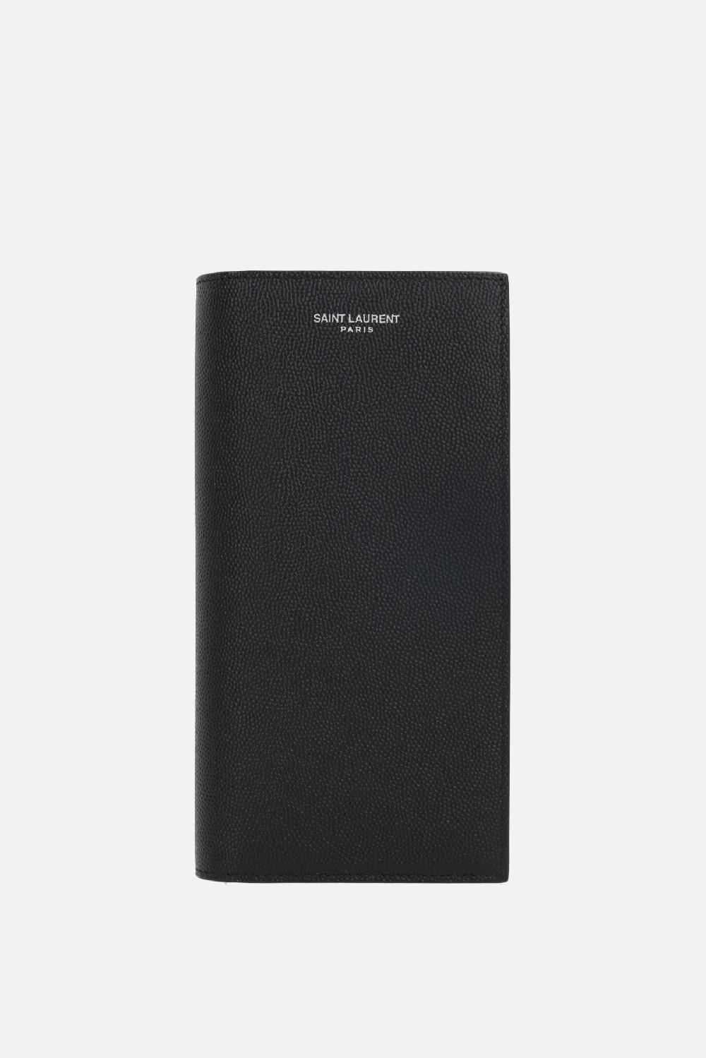 SAINT LAURENT portafogli verticale Saint Laurent in pelle Grain de Podure