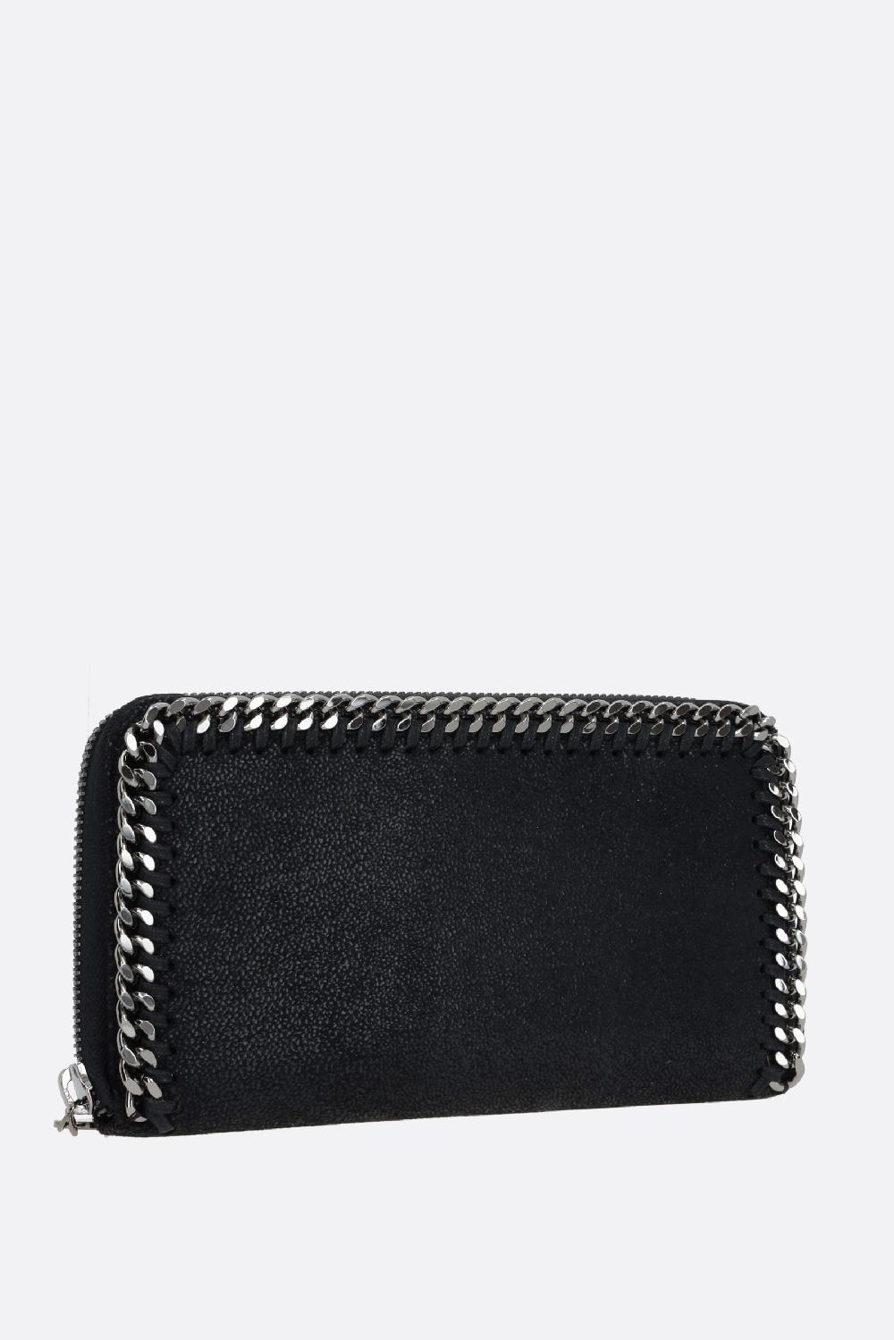STELLA McCARTNEY Portafogli Zip-around Falabella In Shaggy Deer