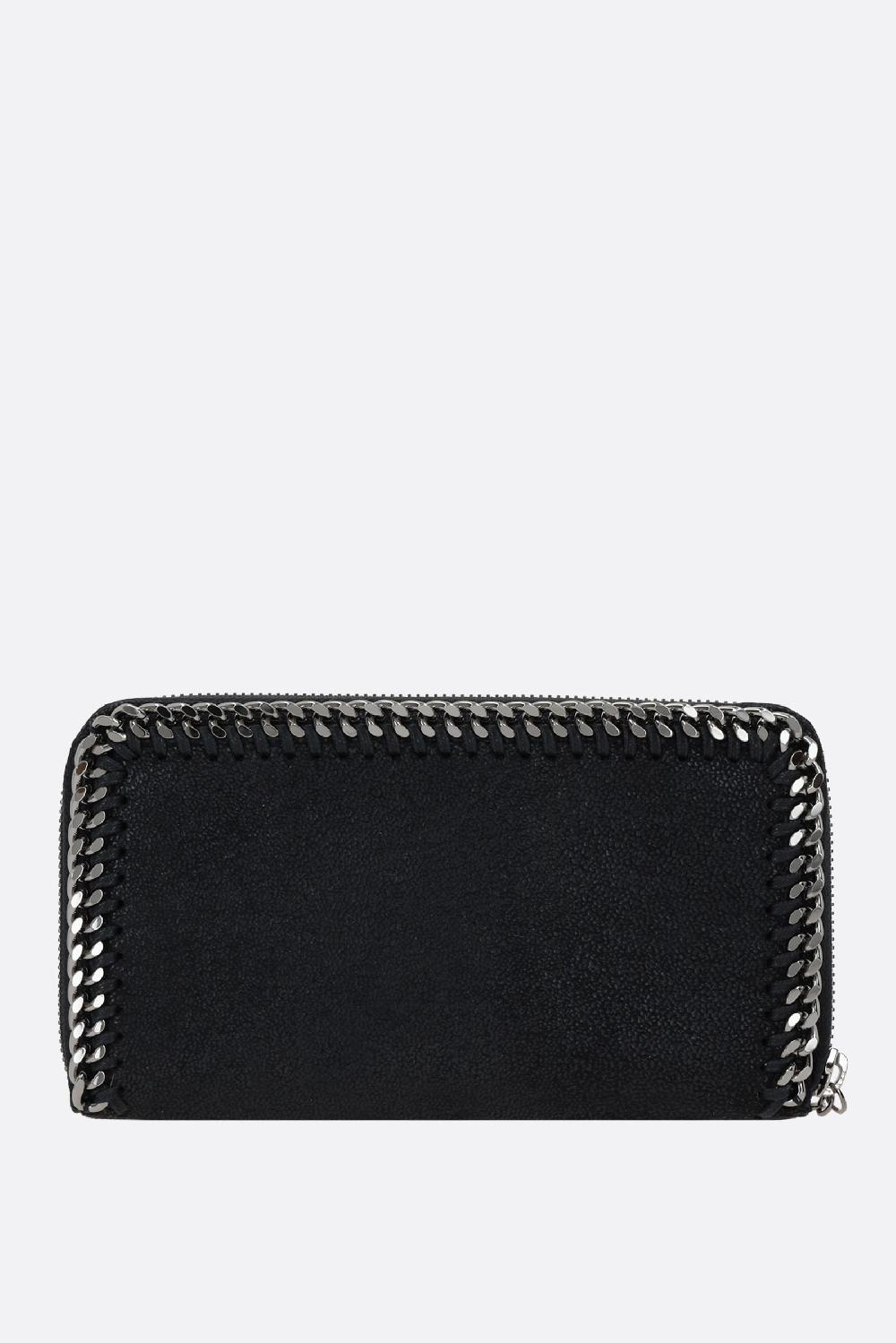 STELLA McCARTNEY Portafogli Zip-around Falabella In Shaggy Deer