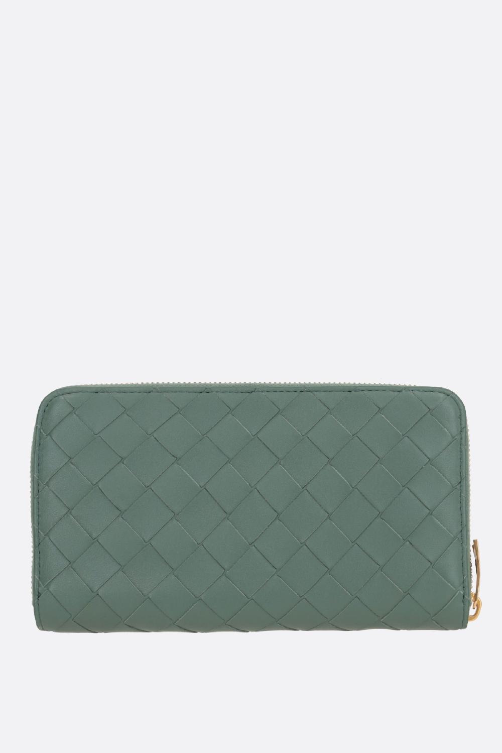 BOTTEGA VENETA Portafogli Zip-around In Intrecciato Nappa